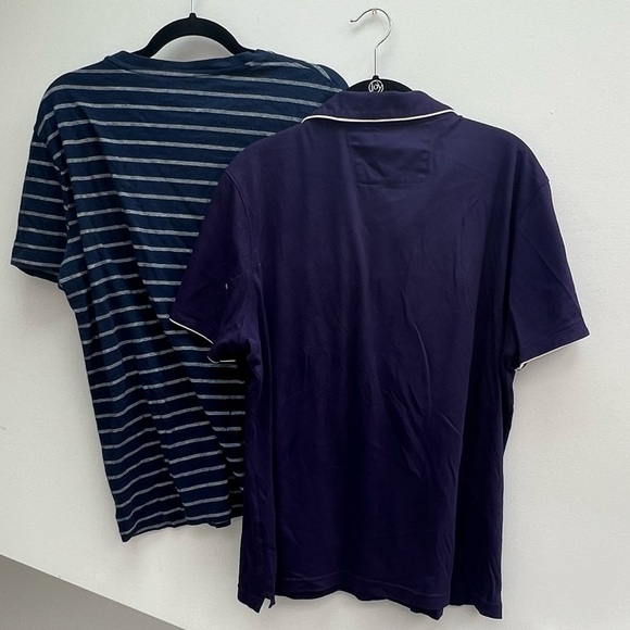 Bundle of two Banana Republic blue and white size large casual shirts - Picture 7 of 7